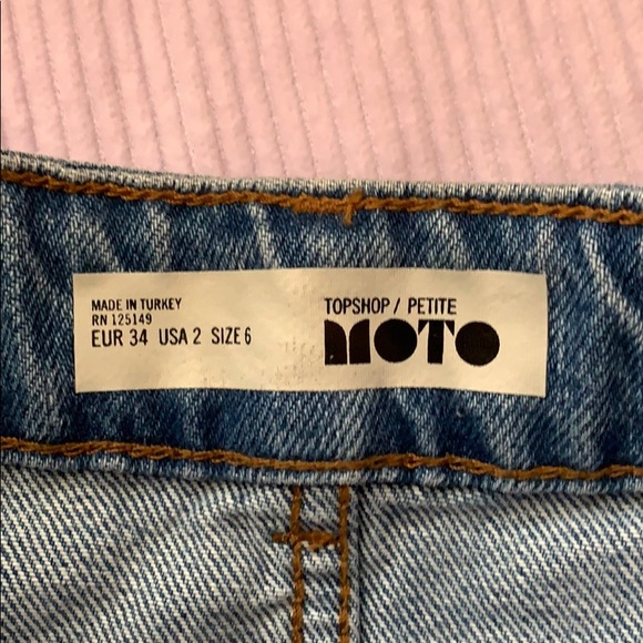 TOPSHOP BLUE JEAN SKIRT - Picture 3 of 3